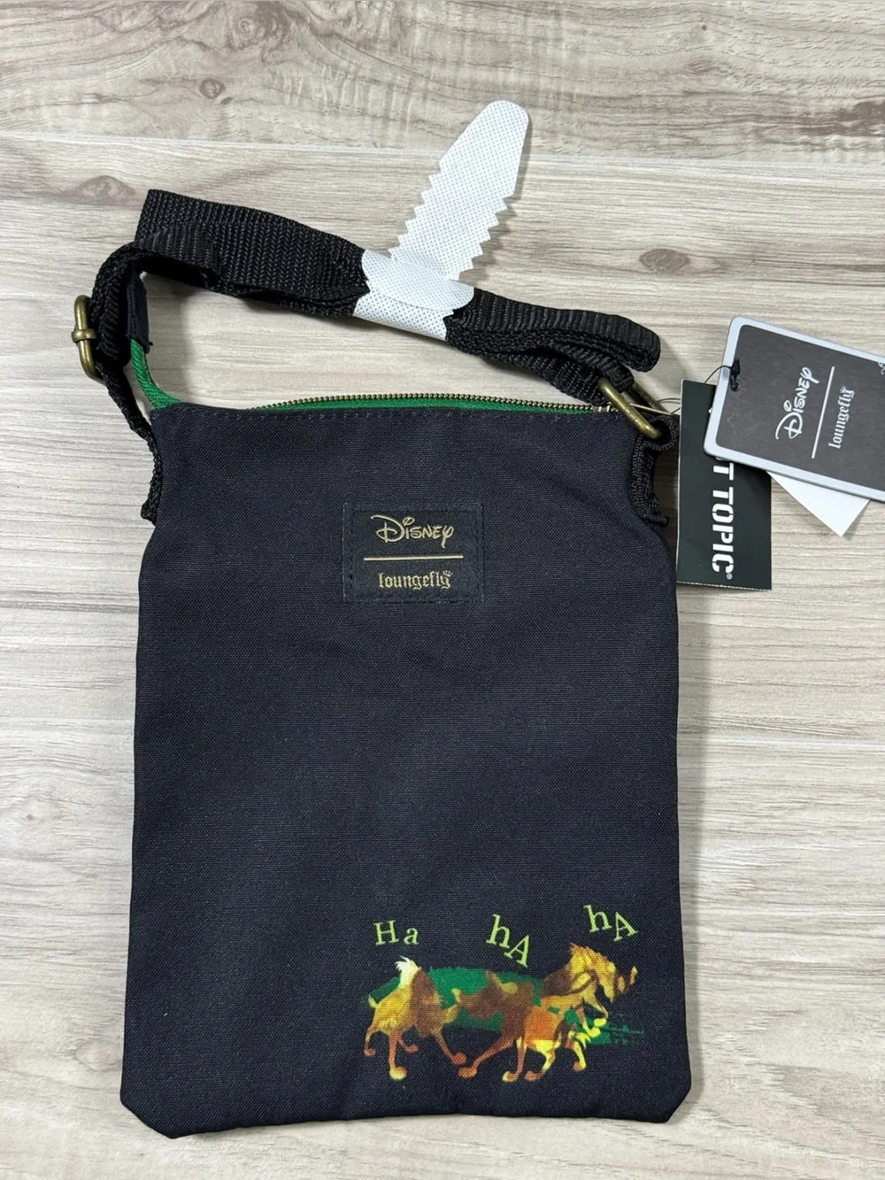 Loungefly Black & Green Scar 'I'm Surrounded By Idiots' Crossbody Bag